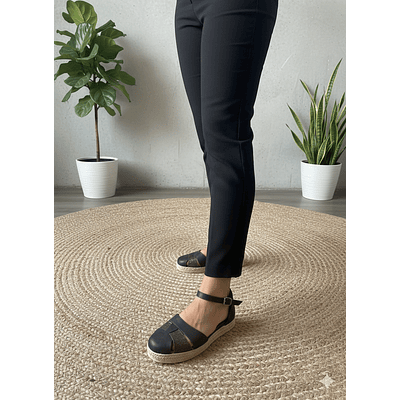 Bali negro peltre plataforma