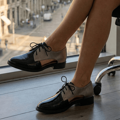 Zurich Negro Charol Plata