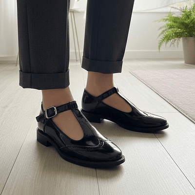 Zapato Malaga Negro Charol