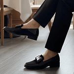 Mocasin Praga Negro Charol Reno