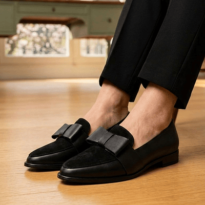 Mocasin Praga Negro Mate Reno