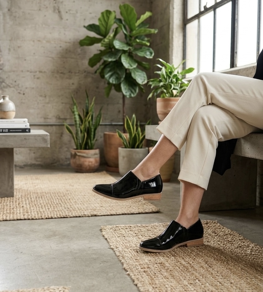 New York Black Leather Shoe