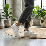 Zapatilla Cuero Atlanta blanca 