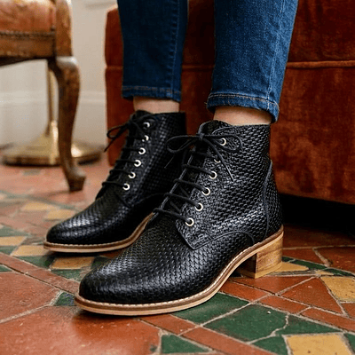 Botin Bilbao Negro Petate