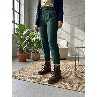 Botín militar Café Moro P