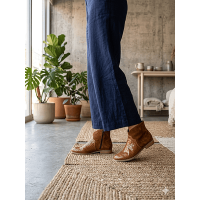 Botin Verona Croco Miel