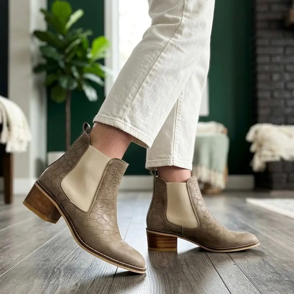 Botín Hamburgo Beige