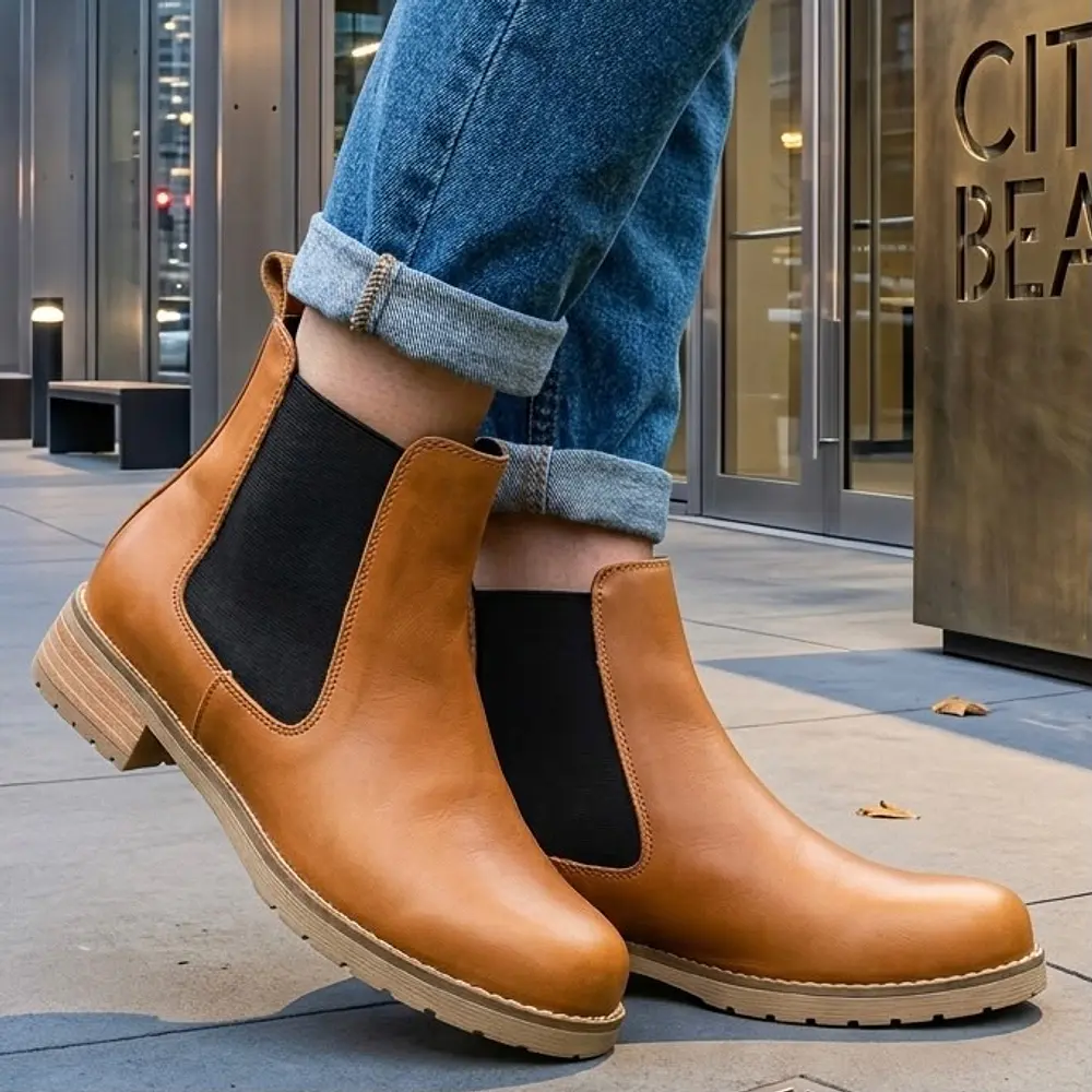 Botin Chelsea Cafe Liso