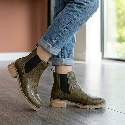 Botin Montreal Verde Textura 