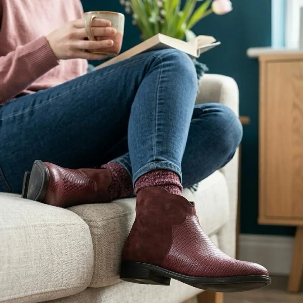 Botin Verona guinda 