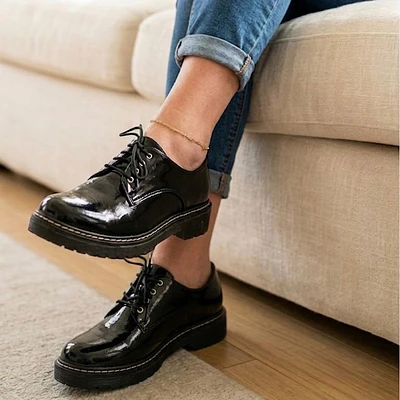 Zapato Amsterdam Negro Charol