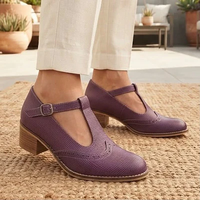 Zapato Malaga Morado Textura