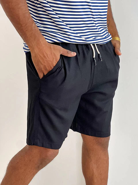 Ibiza Bermuda de Lino Corte Chino