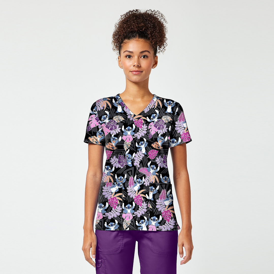 POLERA CLÍNICA MUJER TOONIFORMS TF796 STITCH 1