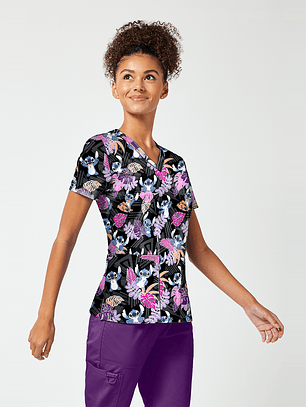 POLERA CLÍNICA MUJER TOONIFORMS TF796 STITCH