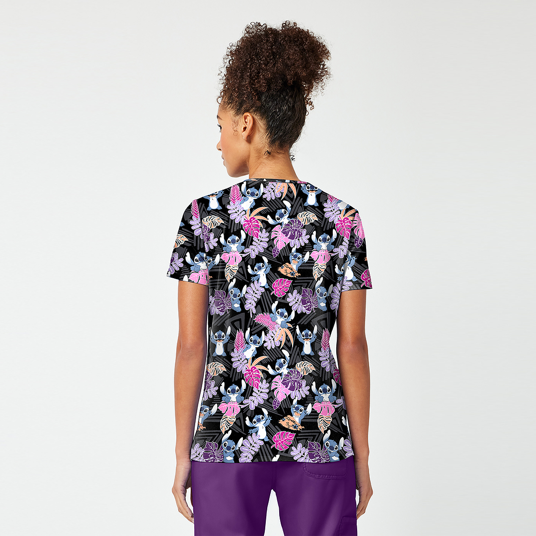 POLERA CLÍNICA MUJER TOONIFORMS TF796 STITCH 5