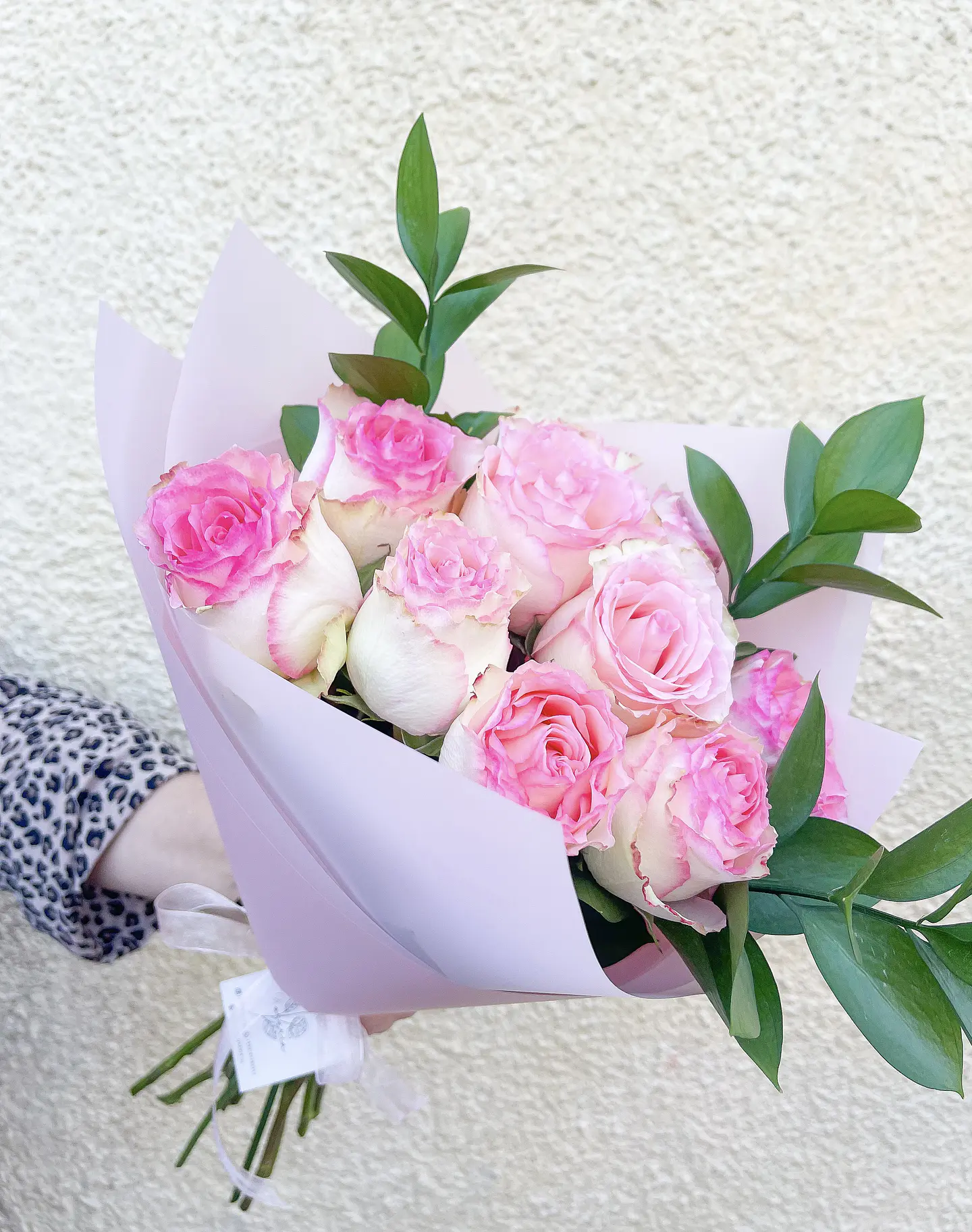 Ramo 12 rosas rosadas 1