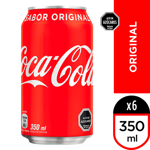 Coca-Cola Original 6 x 350 ml