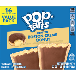 Pop tarts boston creme donut 768 gr (16 und)