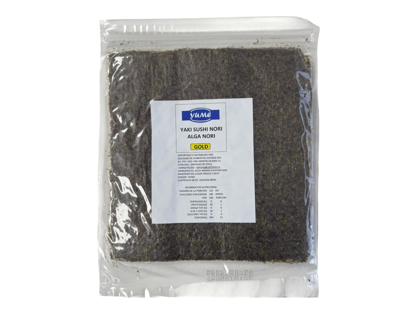 ALGA NORI GOLD 10 HOJAS