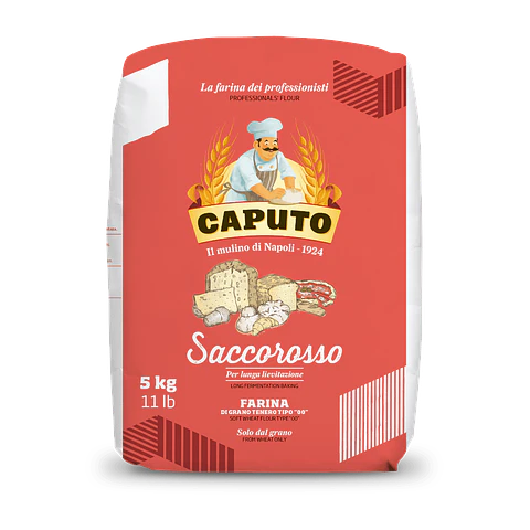 Harina fuerza 00 saccorosso 5kg 