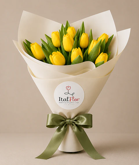 Tulipanes Amarillos 10 varas