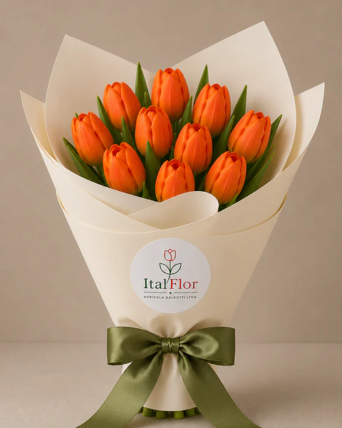 Tulipanes Naranjo 10 varas