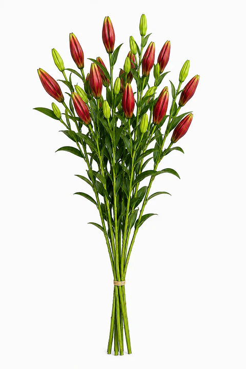 Lilium rojo 10 varas