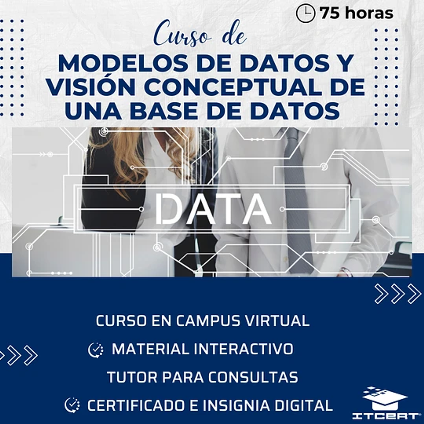 Curso de Modelos de Datos y Visión Conceptual de una Base de Datos (75 horas)