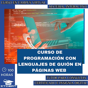 Curso de Programación con Lenguajes de Guión en Páginas Web (100 horas)