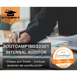 Bootcamp ISO 22301 Internal Auditor 