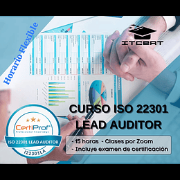 Curso ISO 22301 Lead Auditor (Incluye examen de certificación)