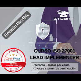 Curso ISO 27001:2017 Lead Implementer (Incluye examen de certificación)
