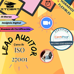 Curso ISO 27001:2022 Lead Auditor (Incluye examen de certificación)