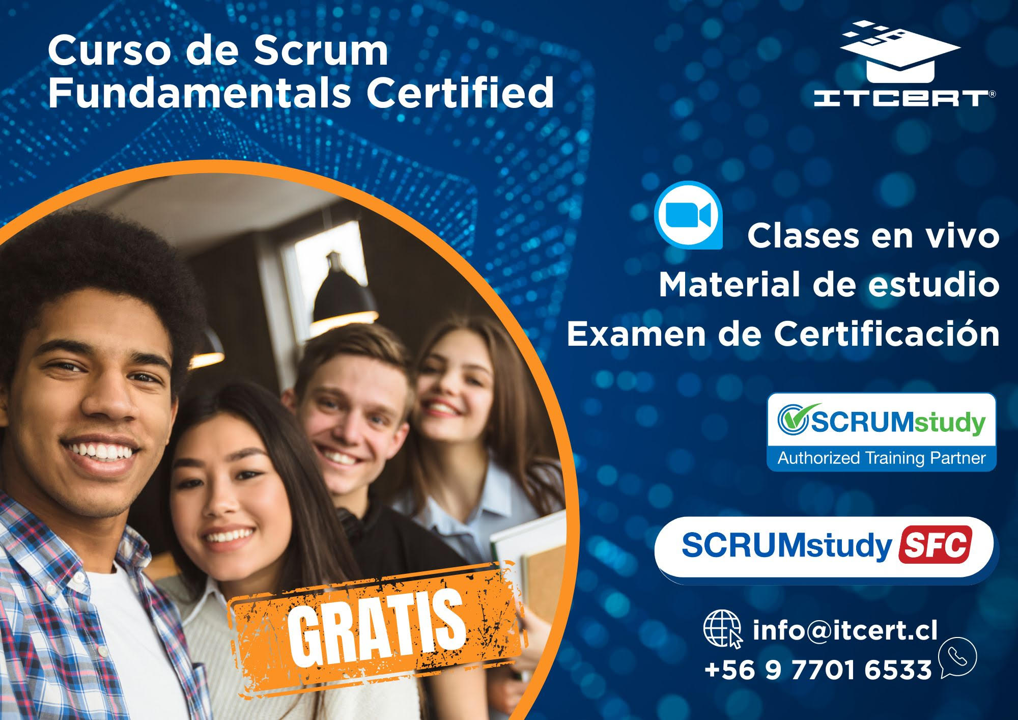 Te invitamos a nuestro curso de Scrum Fundamentals SFC de SCRUMstudy con certificación