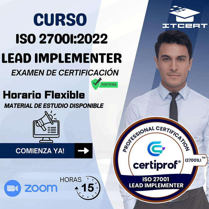 Curso ISO 27001:2022 Lead Implementer (Incluye examen de certificación) 1