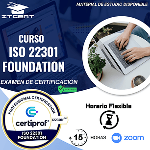 Curso de ISO 22301 Foundation (Incluye examen de certificación)