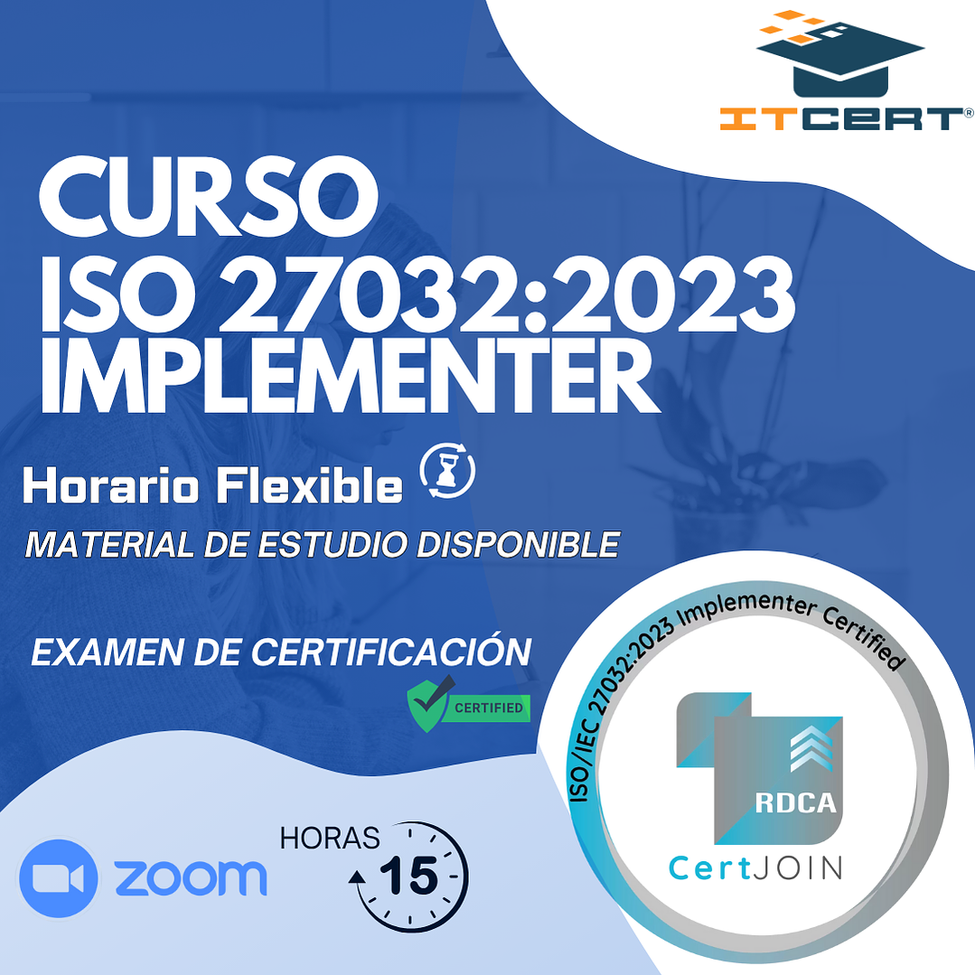 Curso ISO 27032:2023 Implementer (Incluye examen de certificación) 1