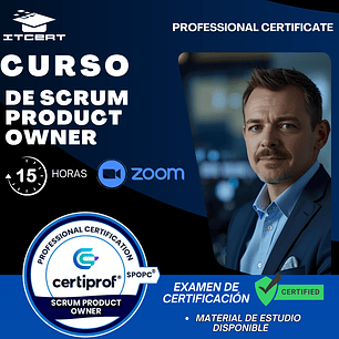 Curso de Scrum Product Owner (incluye examen de certificación)