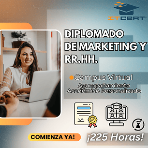 Diplomado de Marketing y RR.HH. (225 horas)