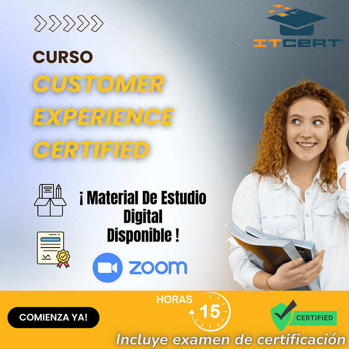 Curso Customer Experience Certified (Incluye examen de certificación) 1