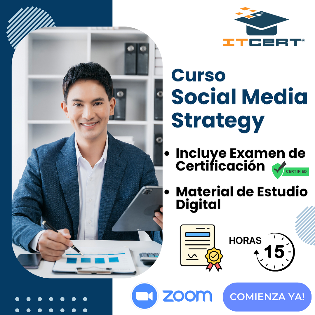 Curso de  Social Media Strategy (Incluye examen de certificación) 1