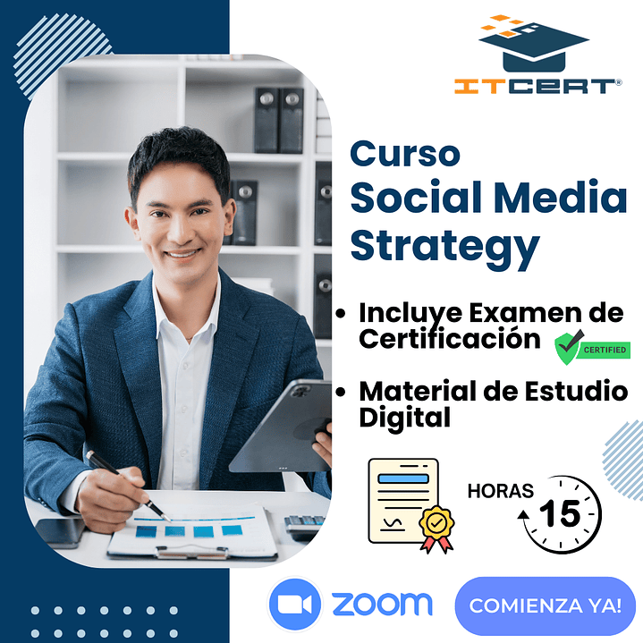 Curso de  Social Media Strategy (Incluye examen de certificación) 1