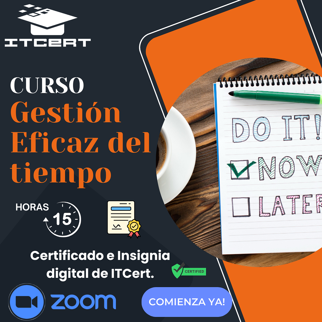 Curso de Gestión Eficaz del tiempo  1