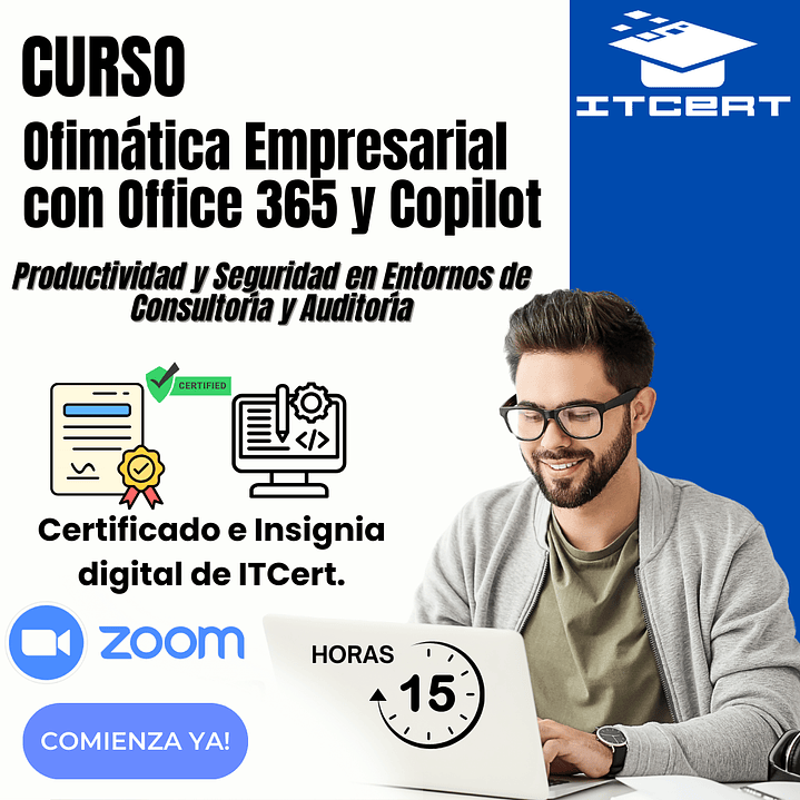 Curso de Ofimática Empresarial con Office 365 y Copilot: Productividad y Seguridad en Entornos de Consultoría y Auditoría 1