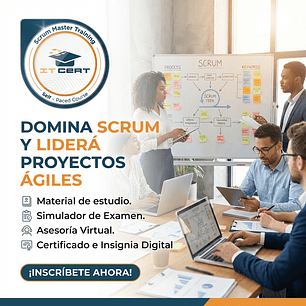 Scrum Master: Curso E-learning (Incluye insignia Digital)