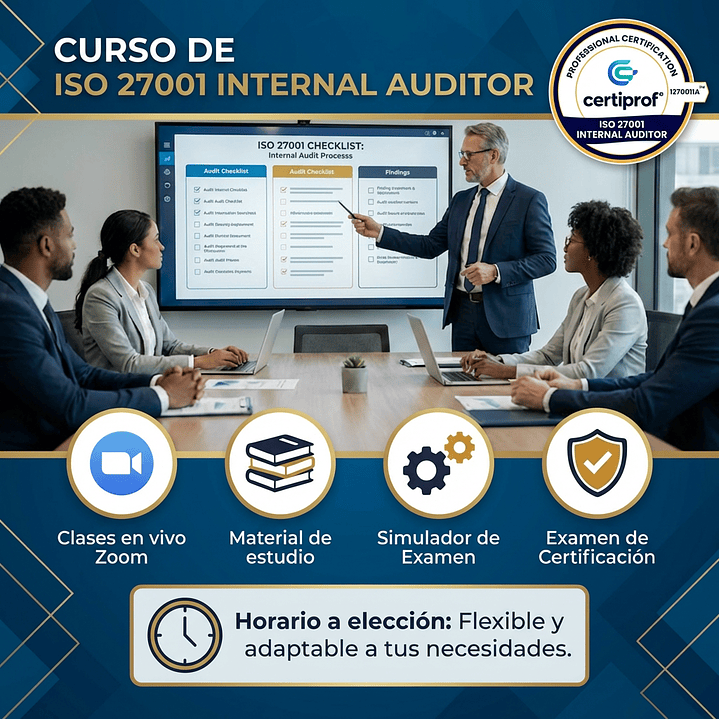 Curso ISO 27001:2022 Internal Auditor (Incluye examen de certificación) 1