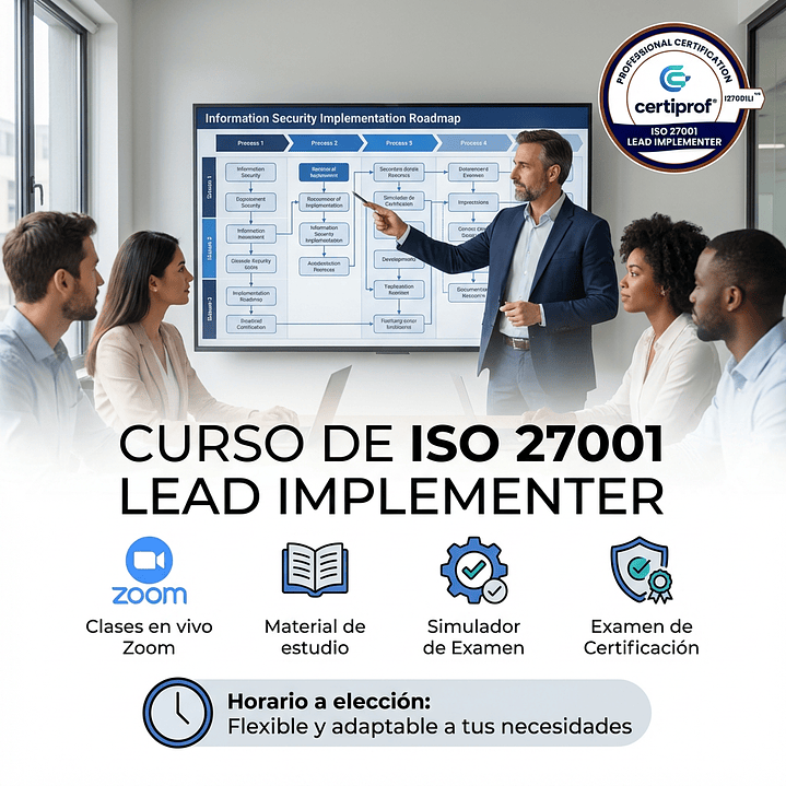 Curso ISO 27001:2022 Lead Implementer (Incluye examen de certificación) 1