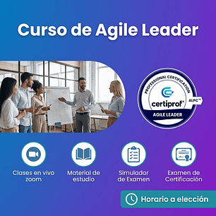 Curso de Agile Leader (incluye examen de certificación)
