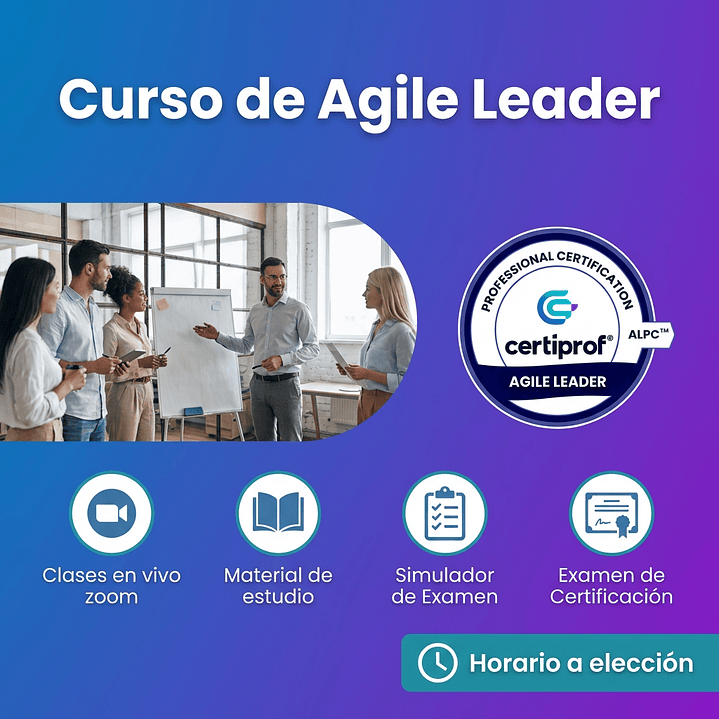 Curso de Agile Leader (incluye examen de certificación) 1